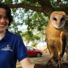 UC Davis staff with raptor